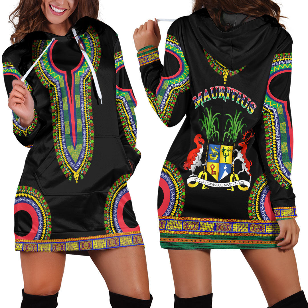 Clothing Mauritius Dashiki Hoodie Dress