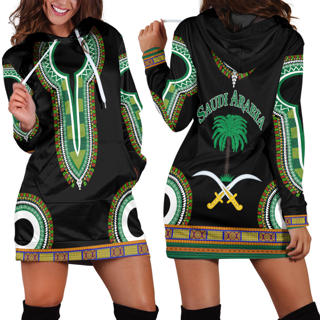 Clothing Saudi Arabia Dashiki Hoodie Dress