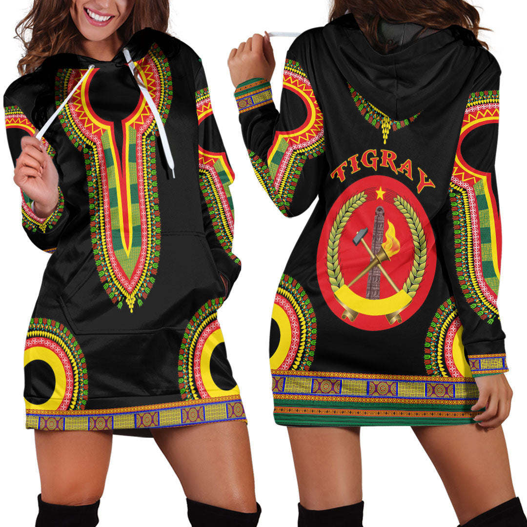 Clothing Tigray Dashiki Hoodie Dress