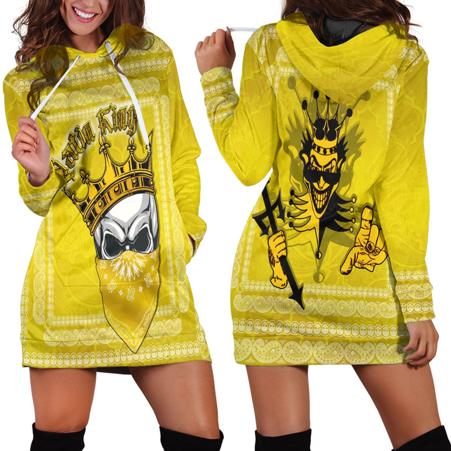 Clothing Latin King Hoodie Dress