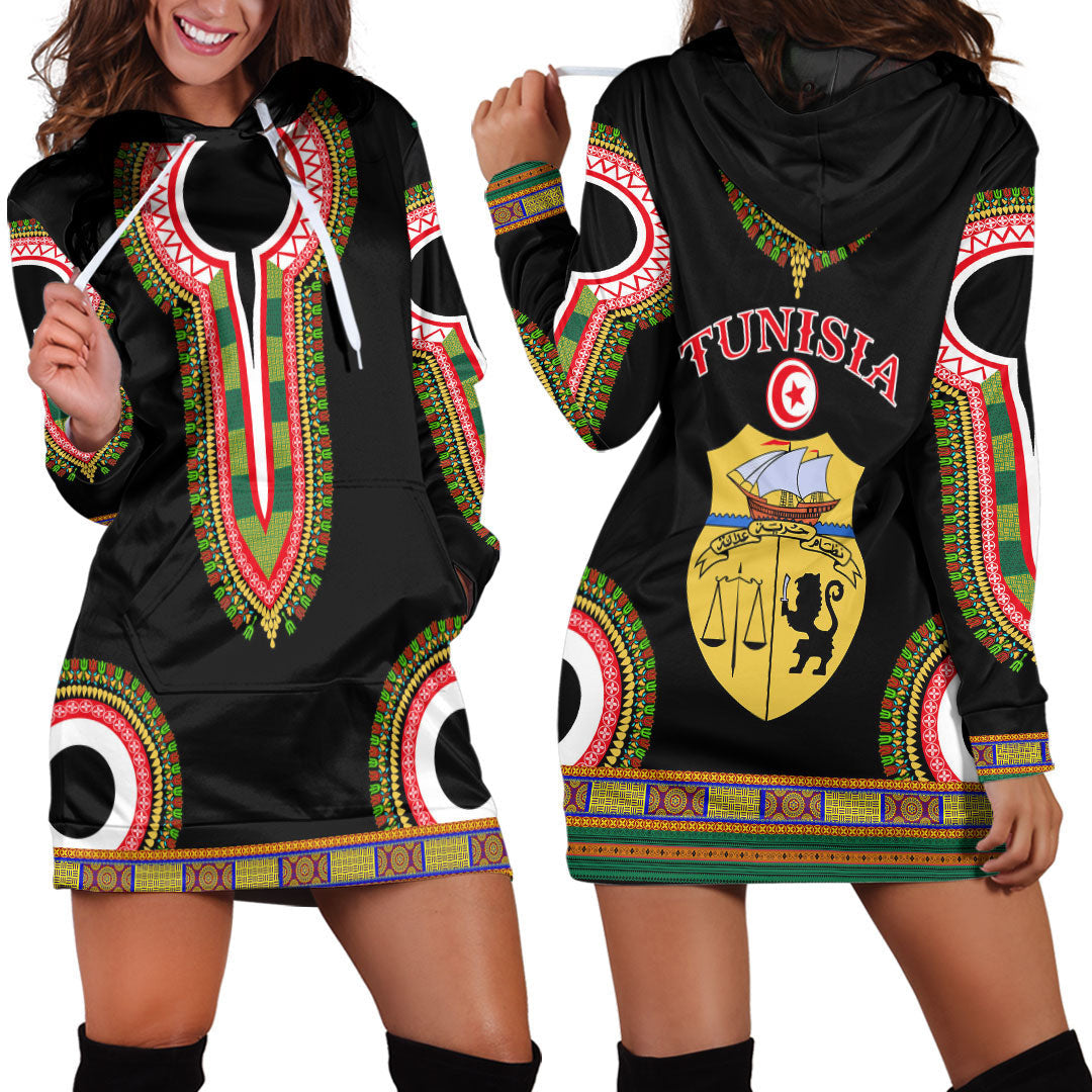 Clothing Tunisia Dashiki Hoodie Dress