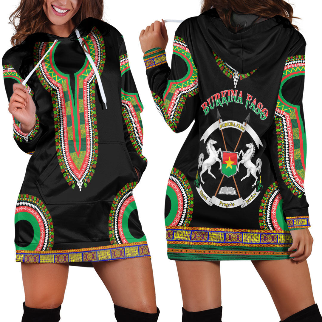 Clothing Burkina Faso Dashiki Hoodie Dress