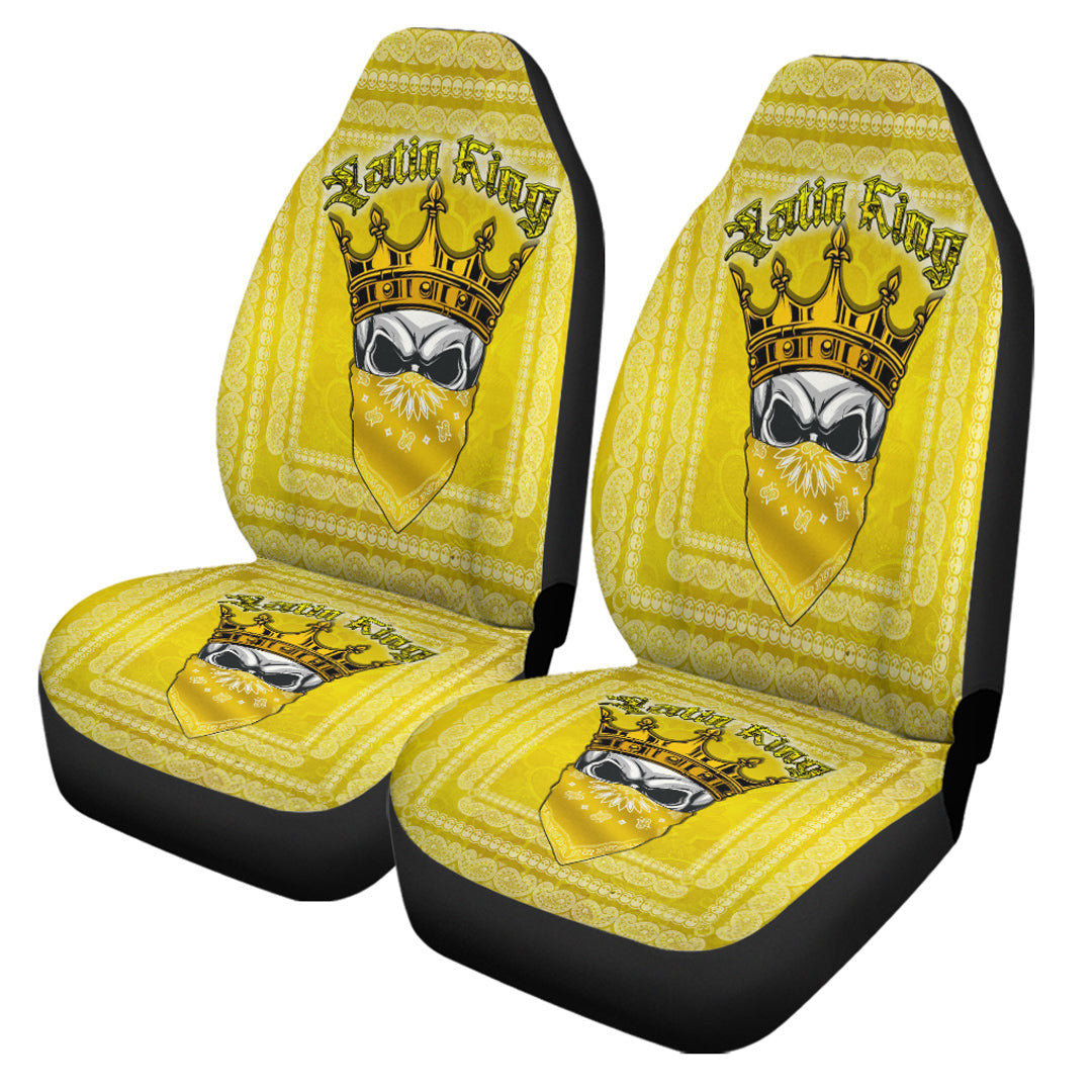 Car Seat Covers Skull Latin King Car Seat Covers