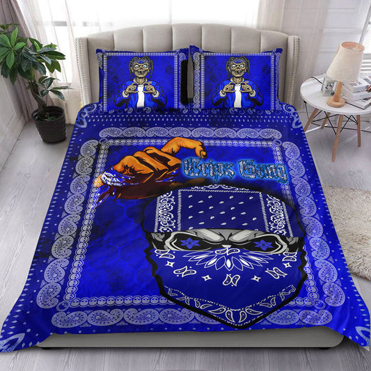 Bedding Set - Skull Crips Gang Bedding Set