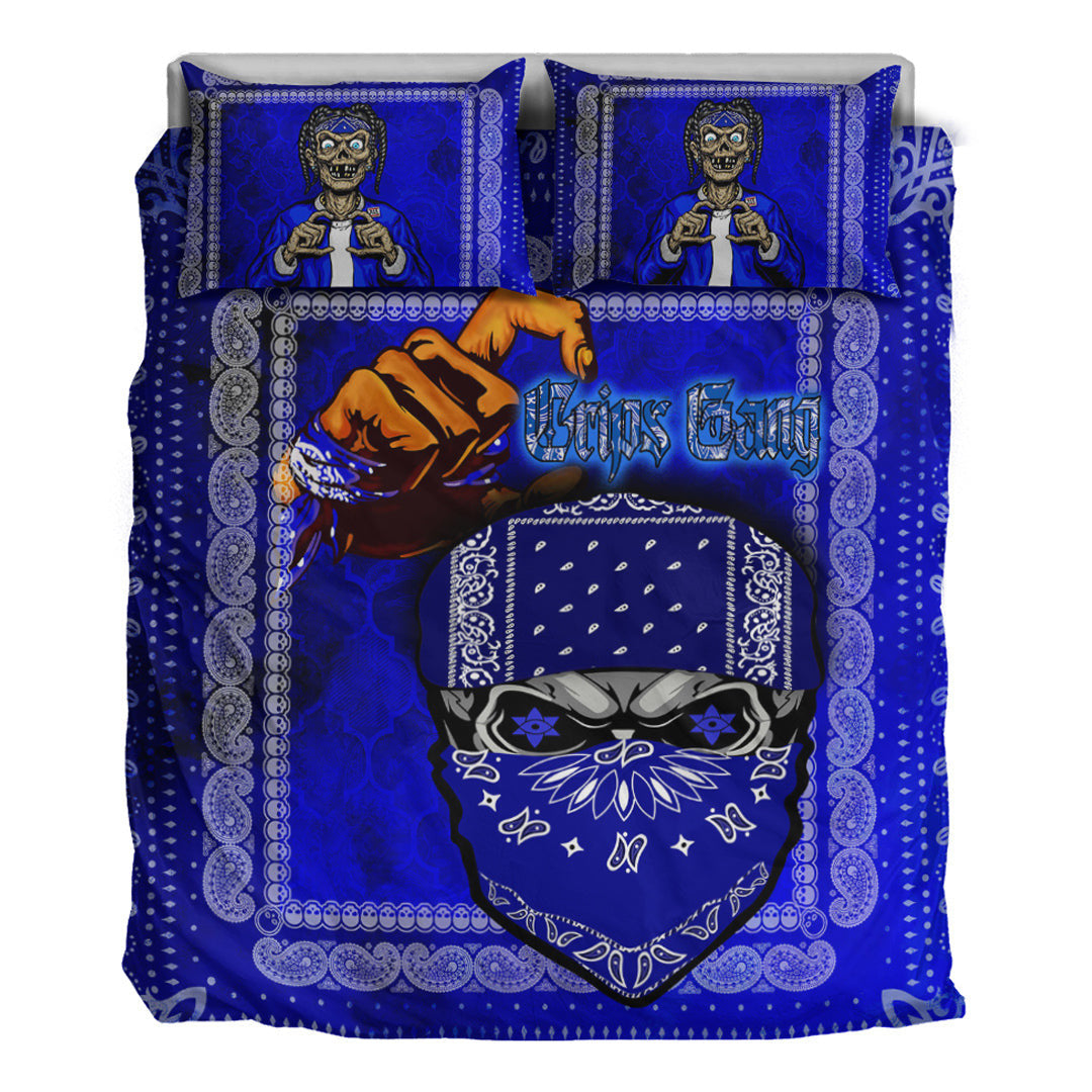 Bedding Set - Skull Crips Gang Bedding Set