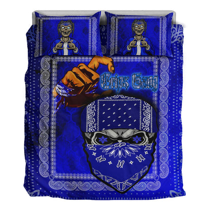 Bedding Set - Skull Crips Gang Bedding Set