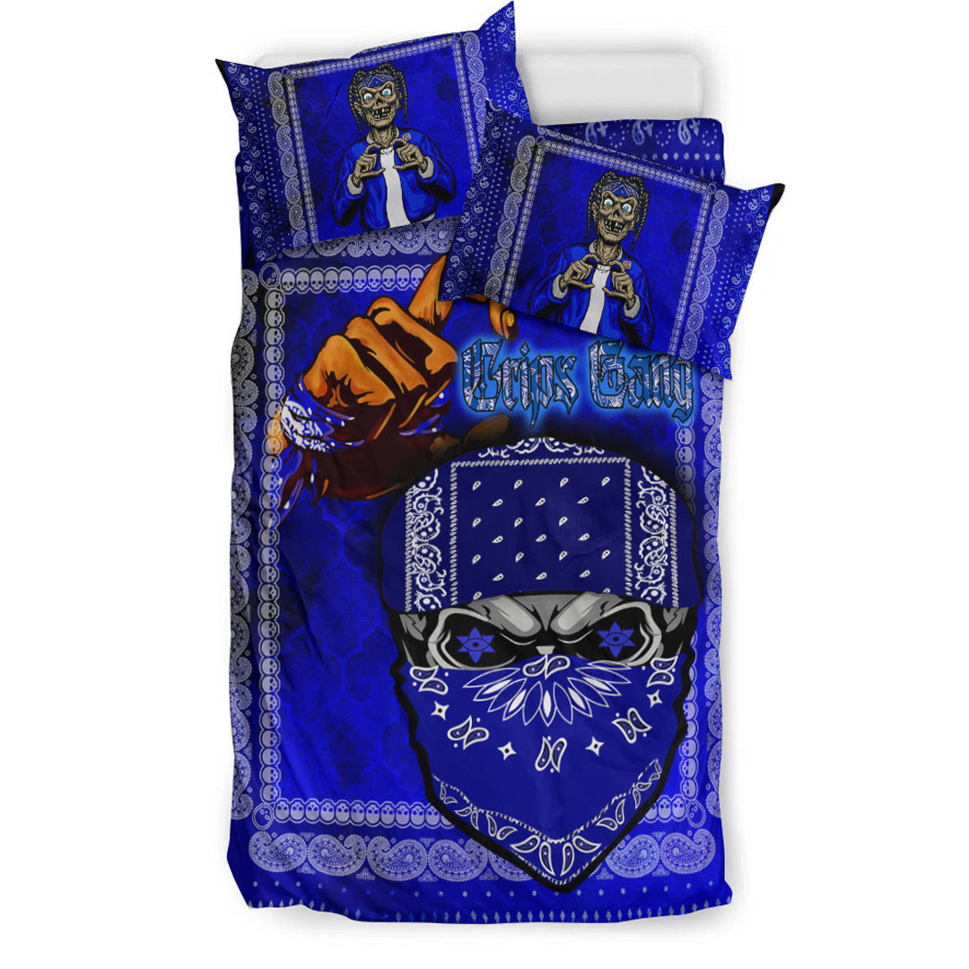 Bedding Set - Skull Crips Gang Bedding Set