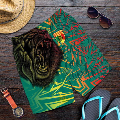 Clothing Senegal Lion Sport Pattern Men's Short
