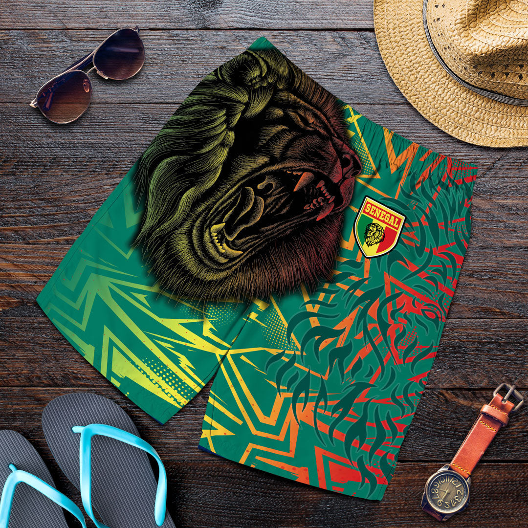 Clothing Senegal Lion Sport Pattern Men's Short