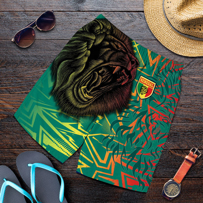 Clothing Senegal Lion Sport Pattern Men's Short