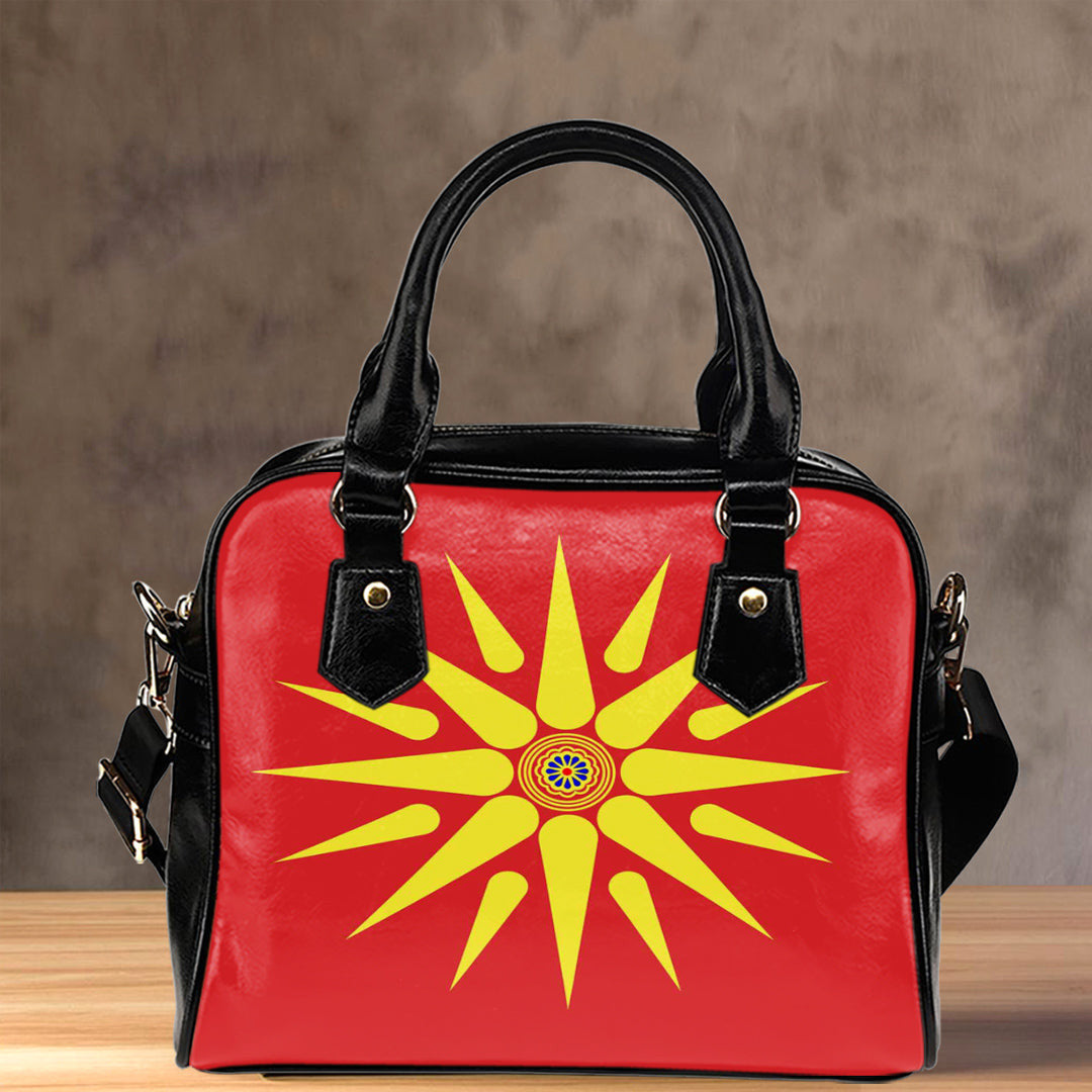 Shoulder Handbag North Macedonia Vergina Sun Shoulder Handbag