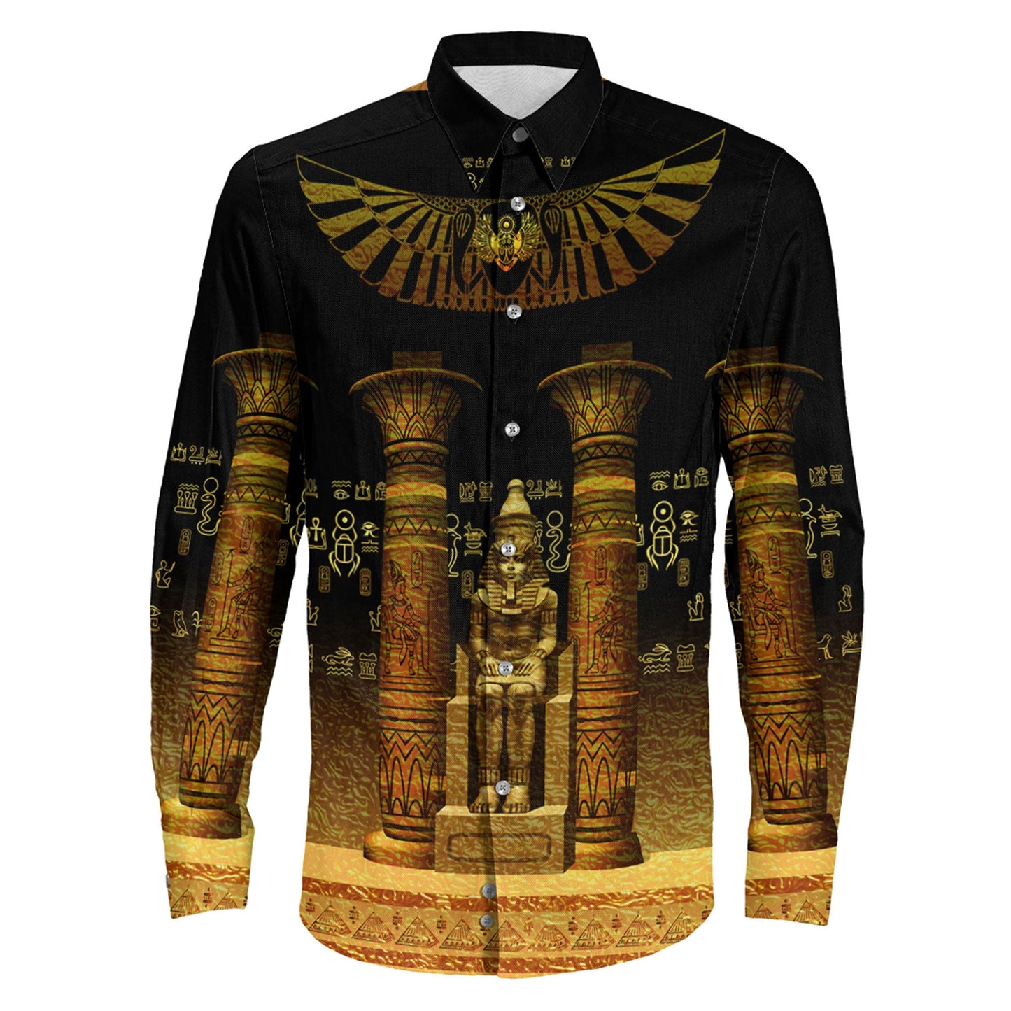 Clothing Egypt Predynastic Long Sleeve Button Shirt