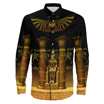 Clothing Egypt Predynastic Long Sleeve Button Shirt