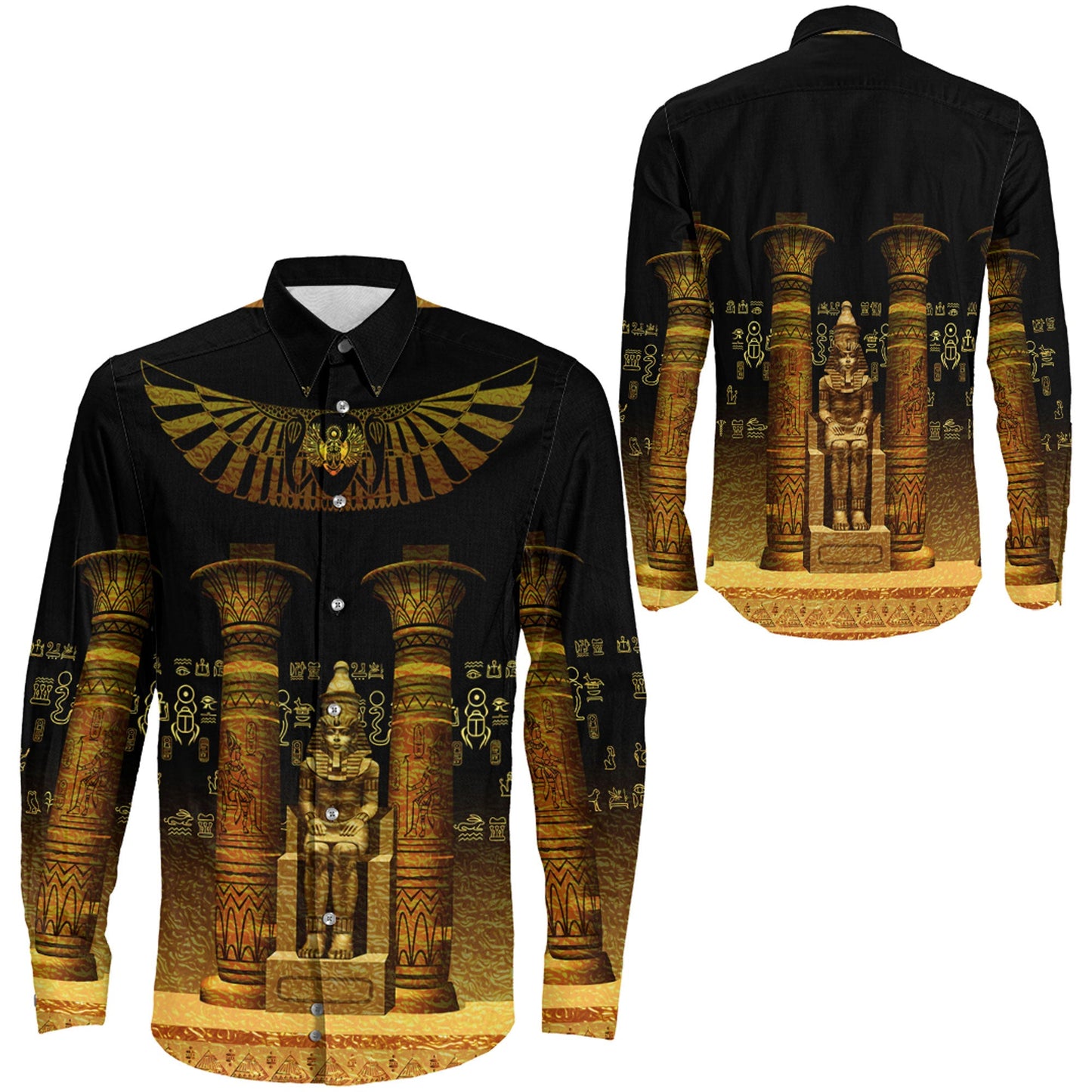 Clothing Egypt Predynastic Long Sleeve Button Shirt