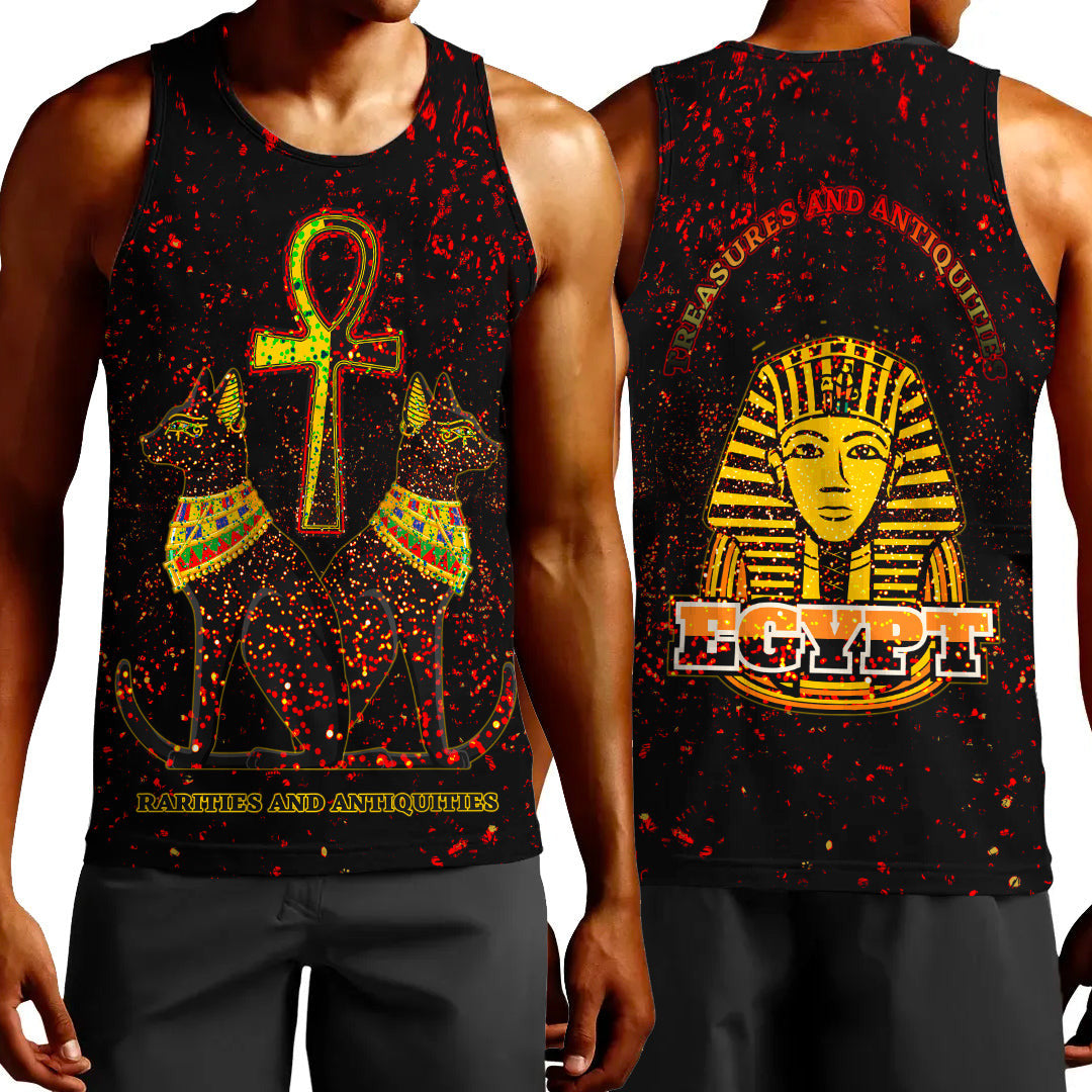 Clothing Egypth Goddess Bastet and Pharaoh Tank Top
