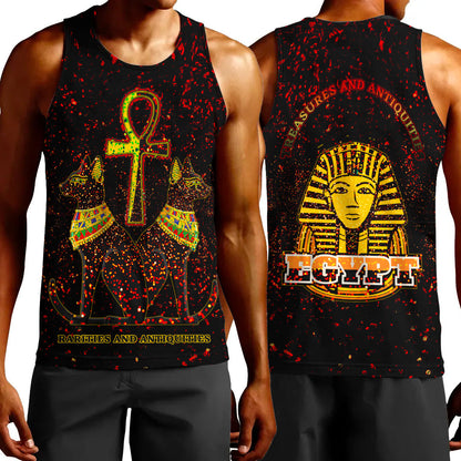 Clothing Egypth Goddess Bastet and Pharaoh Tank Top