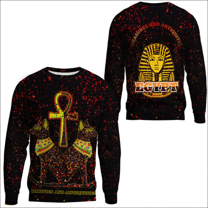 Clothing Egypth Goddess Bastet and Pharaoh Sweatshirts