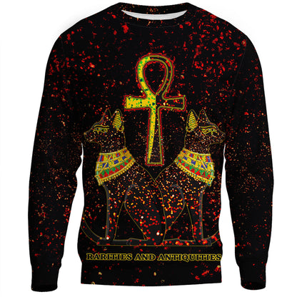 Clothing Egypth Goddess Bastet and Pharaoh Sweatshirts