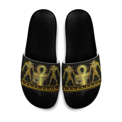Slide Sandals Ankh Egyptian Slide Sandals