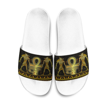 Slide Sandals Ankh Egyptian Slide Sandals