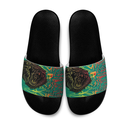 Slide Sandals Senegal Lion Sporty Pattern Slide Sandals