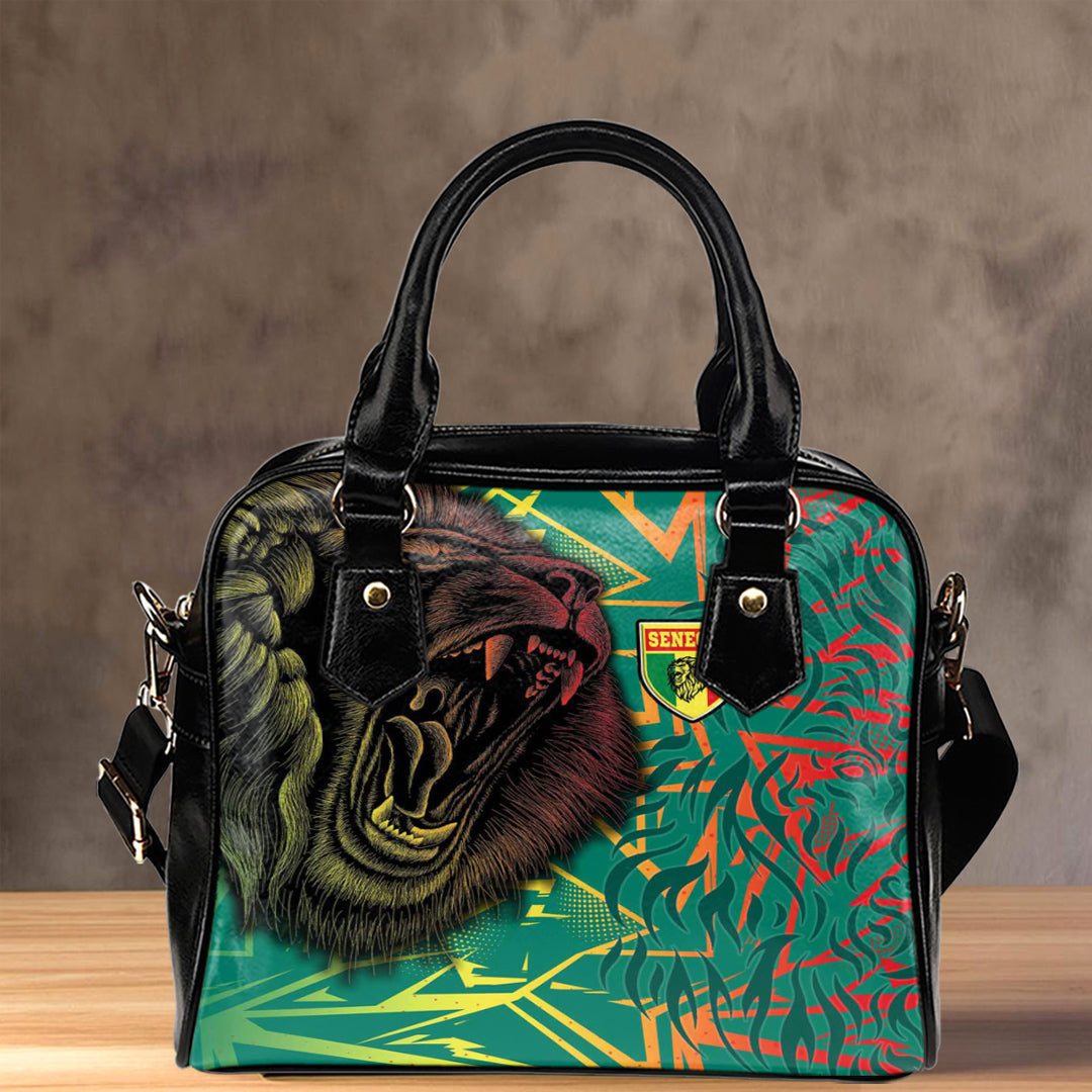Shoulder Handbag Senegal Lion Sporty Pattern Shoulder Handbag