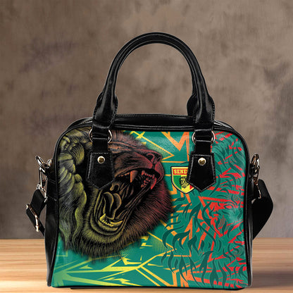 Shoulder Handbag Senegal Lion Sporty Pattern Shoulder Handbag