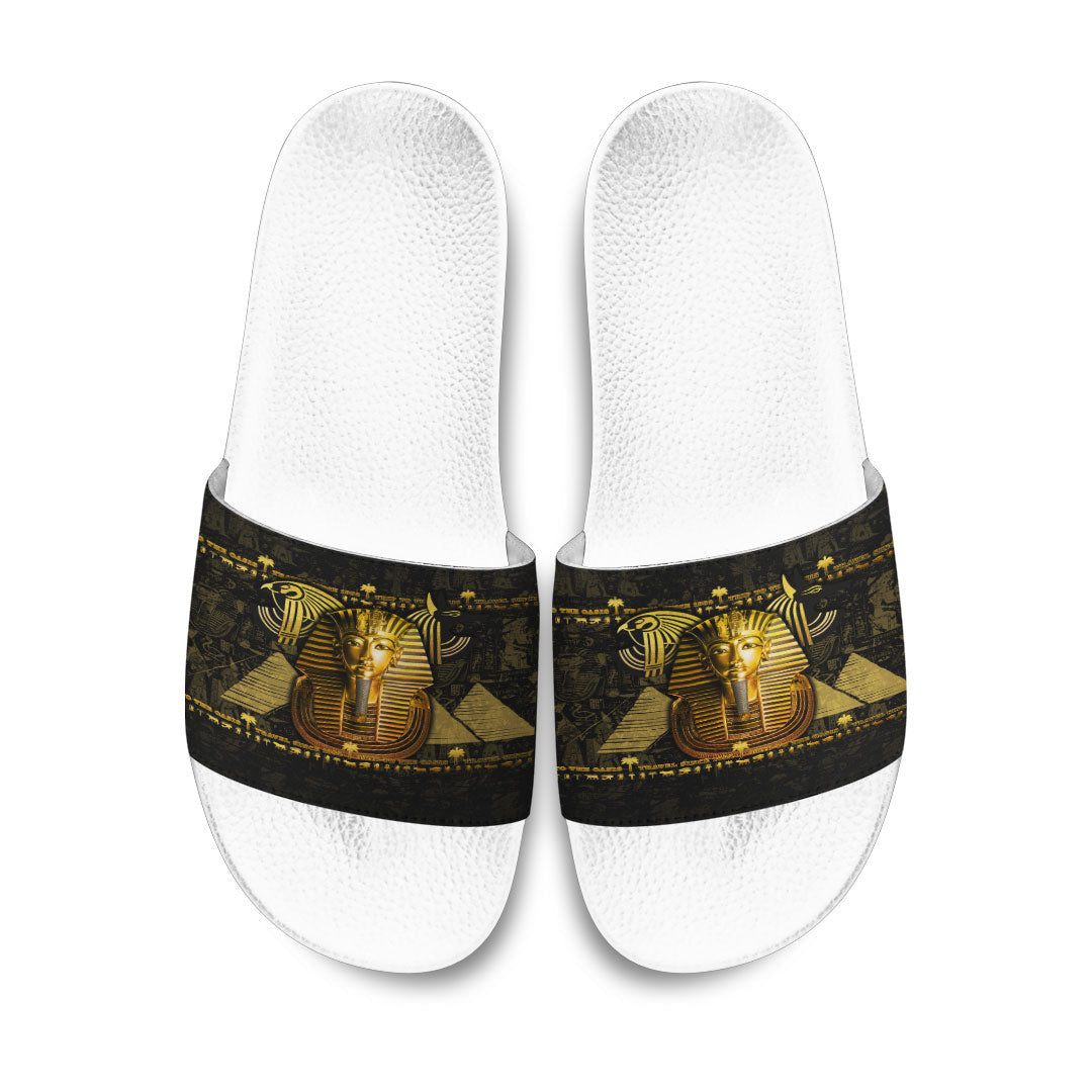 Slide Sandals Tutankhamun Golden Slide Sandals