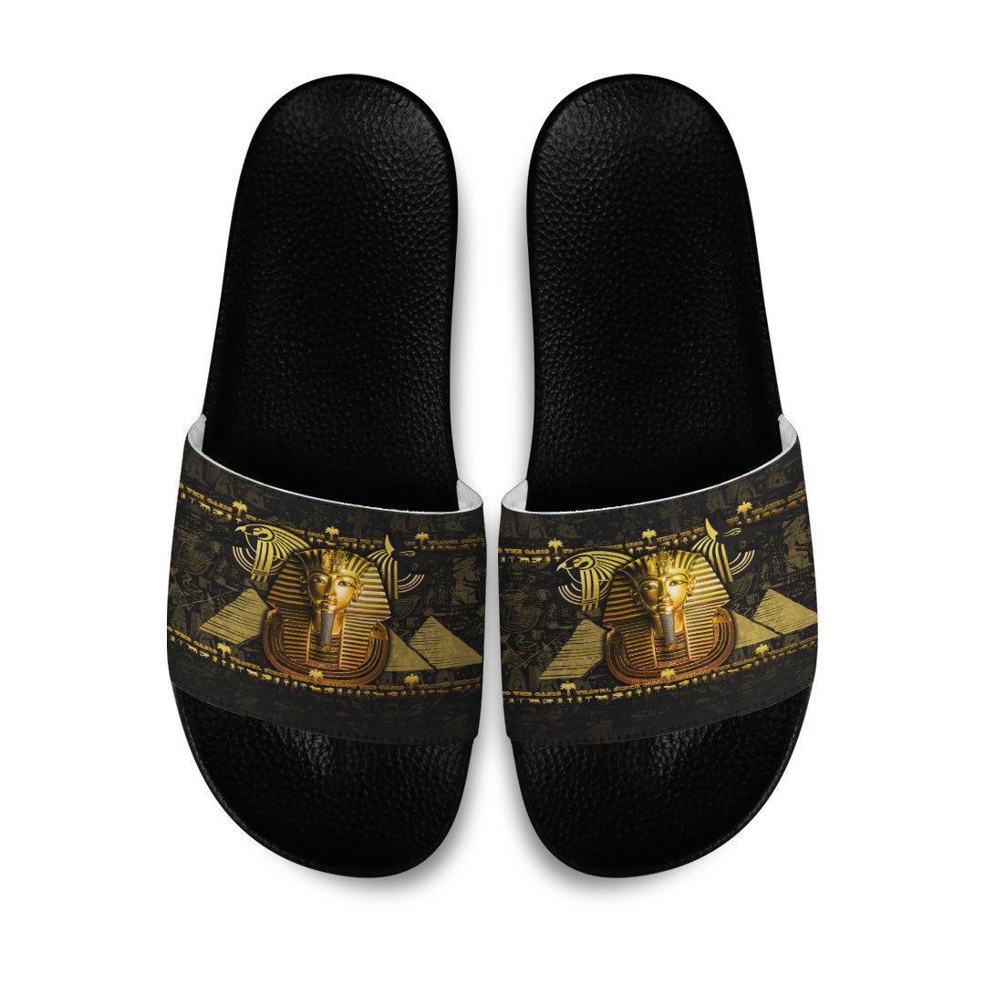 Slide Sandals Tutankhamun Golden Slide Sandals