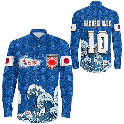 Clothing Japan Football Long Sleeve Button Shirt