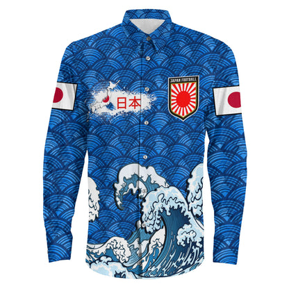 Clothing Japan Football Long Sleeve Button Shirt