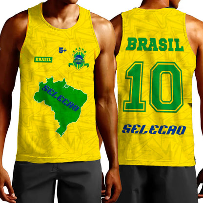 Clothing Custom Brasil Selecao Football Tank Top