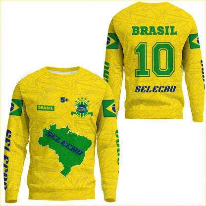 Clothing Custom Brasil Selecao Football Sweatshirts