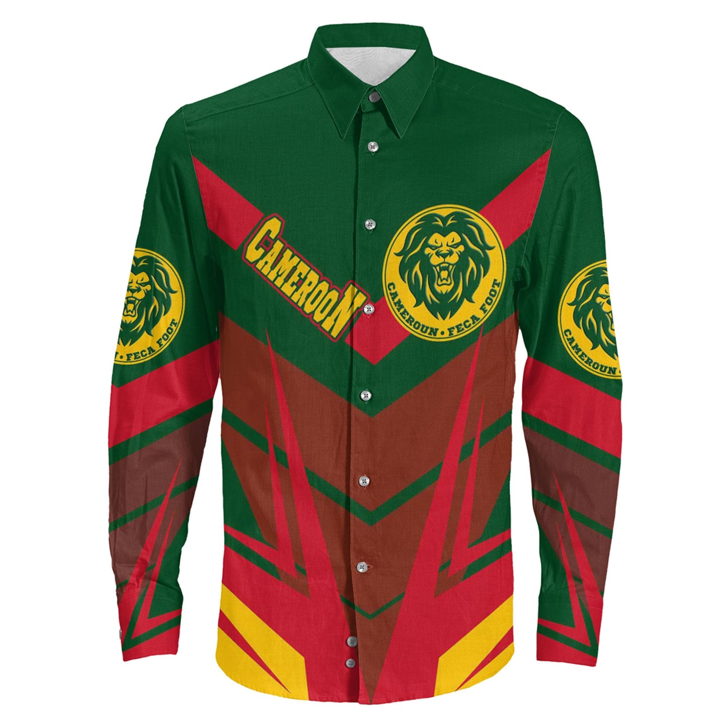 Clothing Cameroon Sporty Style Long Sleeve Button Shirt
