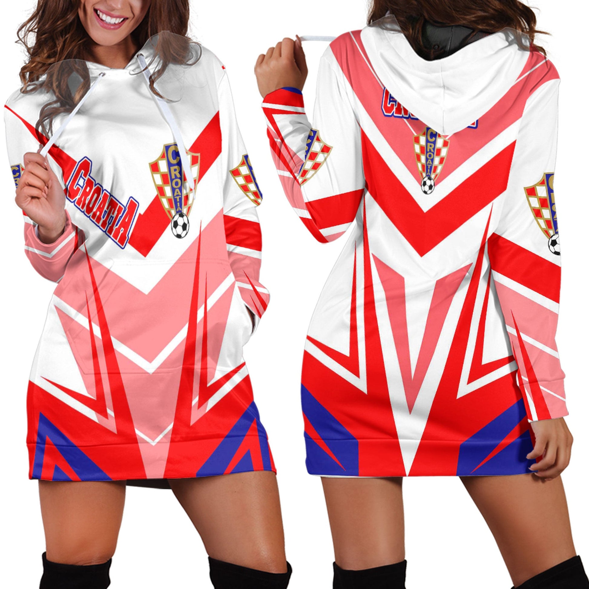 Clothing Croatia Sporty Style Hoodie Dress