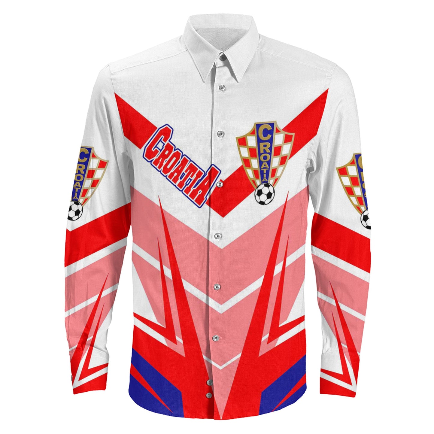Clothing Croatia Sporty Style Long Sleeve Button Shirt