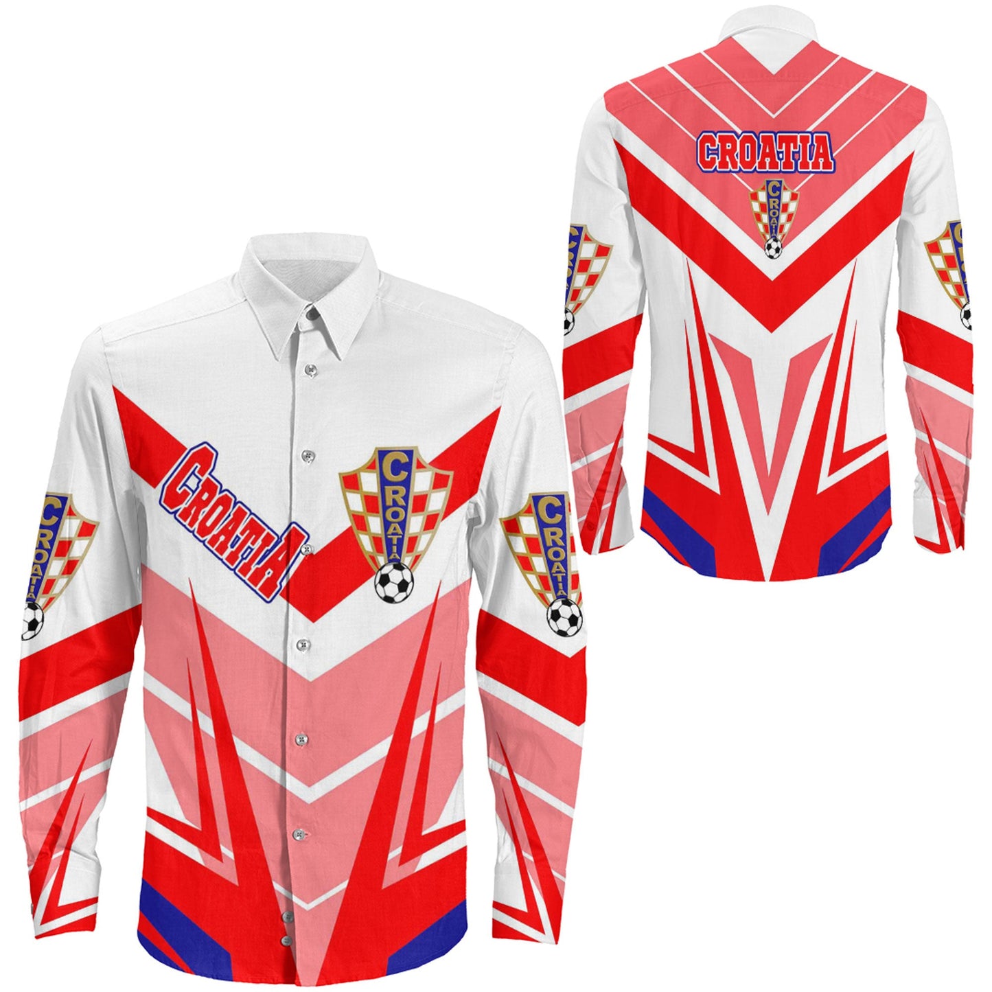 Clothing Croatia Sporty Style Long Sleeve Button Shirt