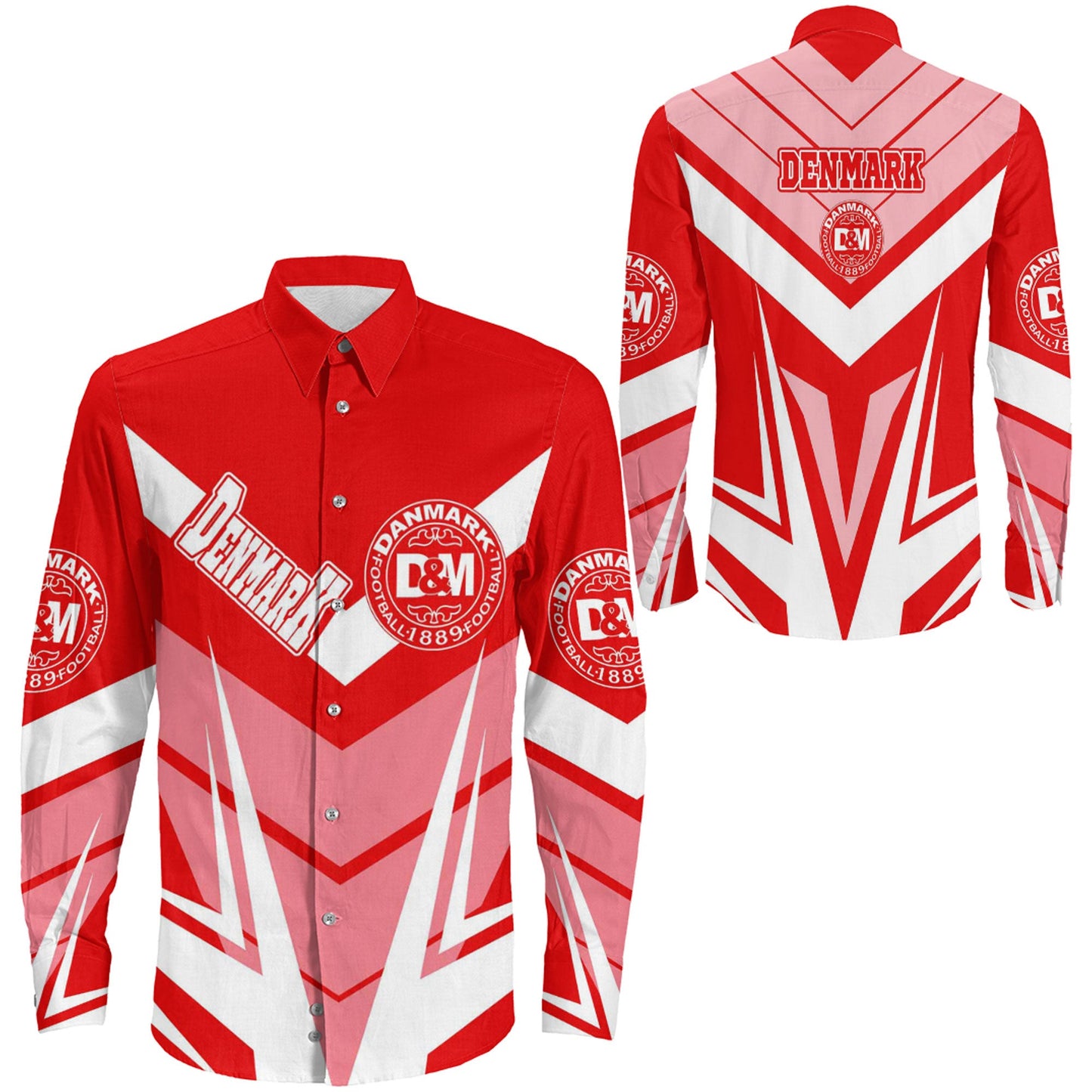 Clothing Denmark Sporty Style Long Sleeve Button Shirt