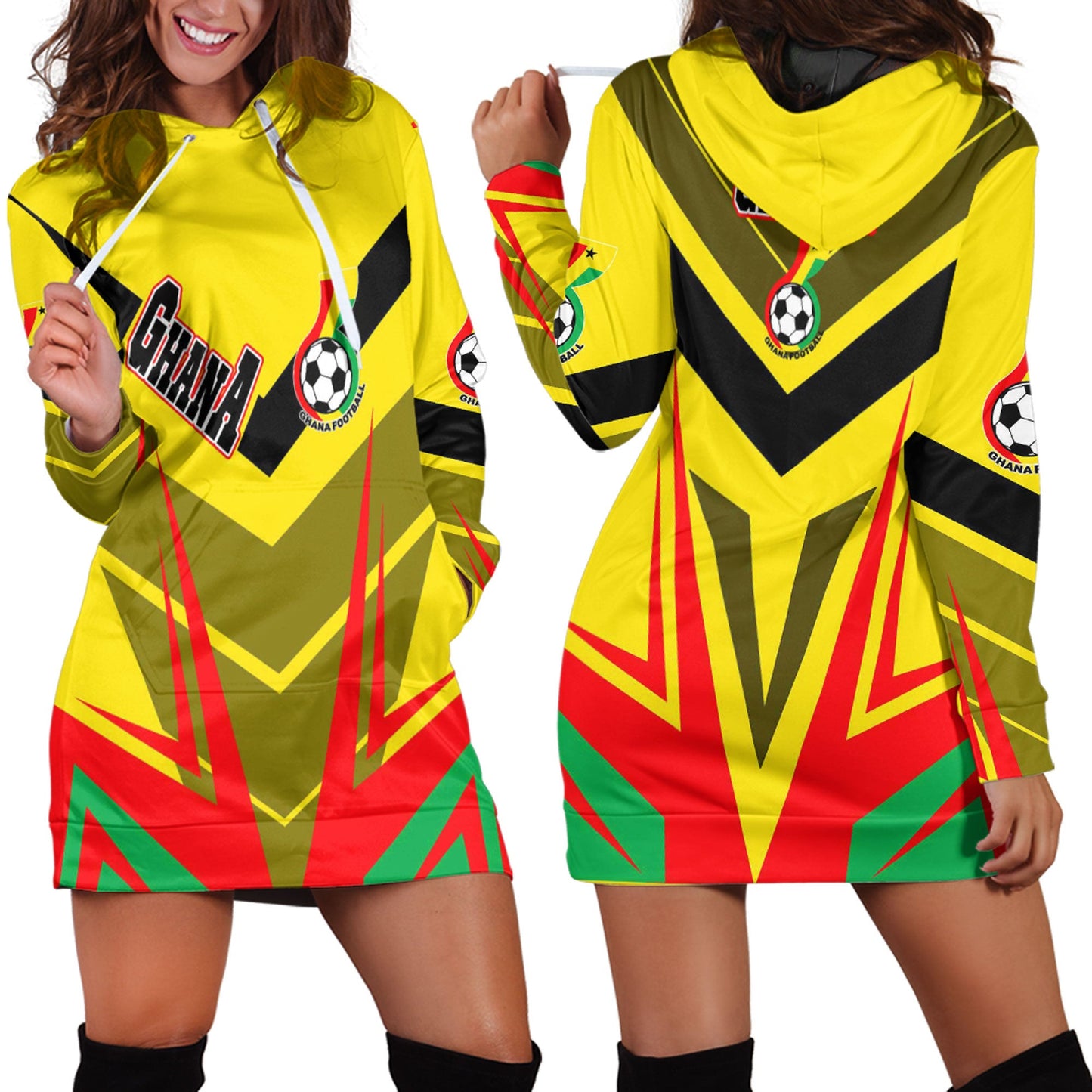 Clothing Ghana Sporty Style Hoodie Dress