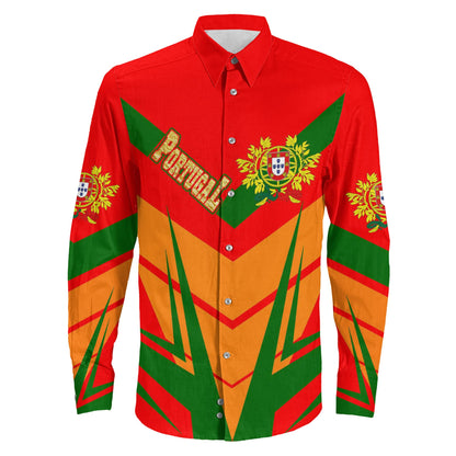 Clothing Portugal Sporty Style Long Sleeve Button Shirt