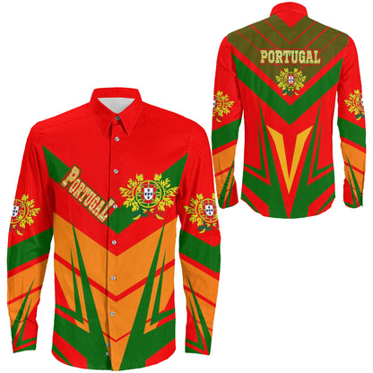 Clothing Portugal Sporty Style Long Sleeve Button Shirt