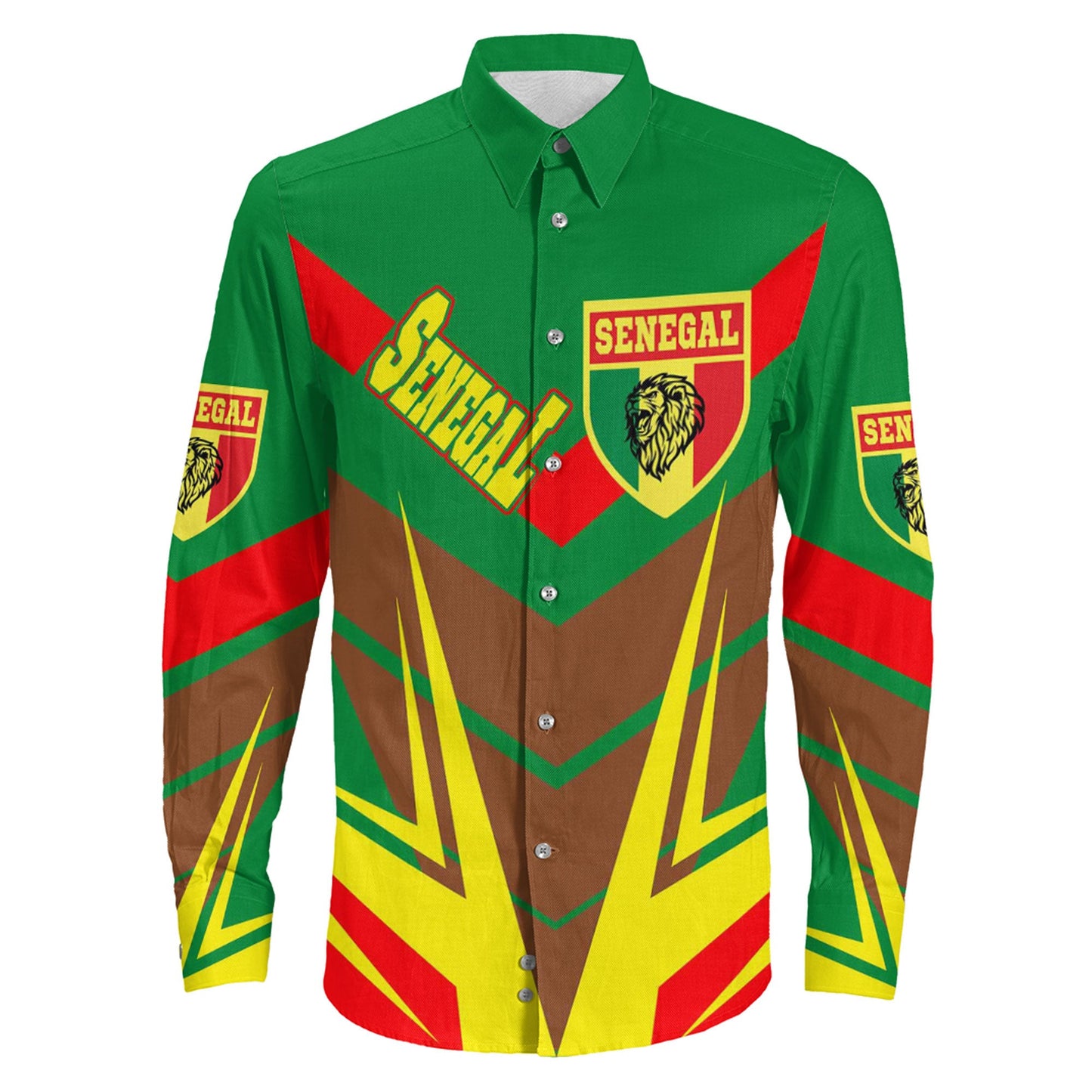 Clothing Senegal Sporty Style Long Sleeve Button Shirt