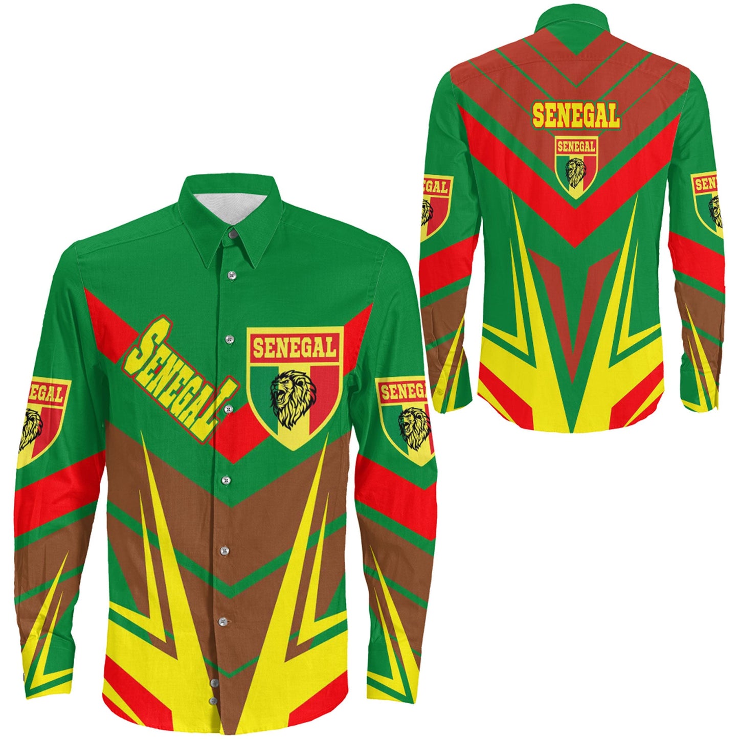 Clothing Senegal Sporty Style Long Sleeve Button Shirt