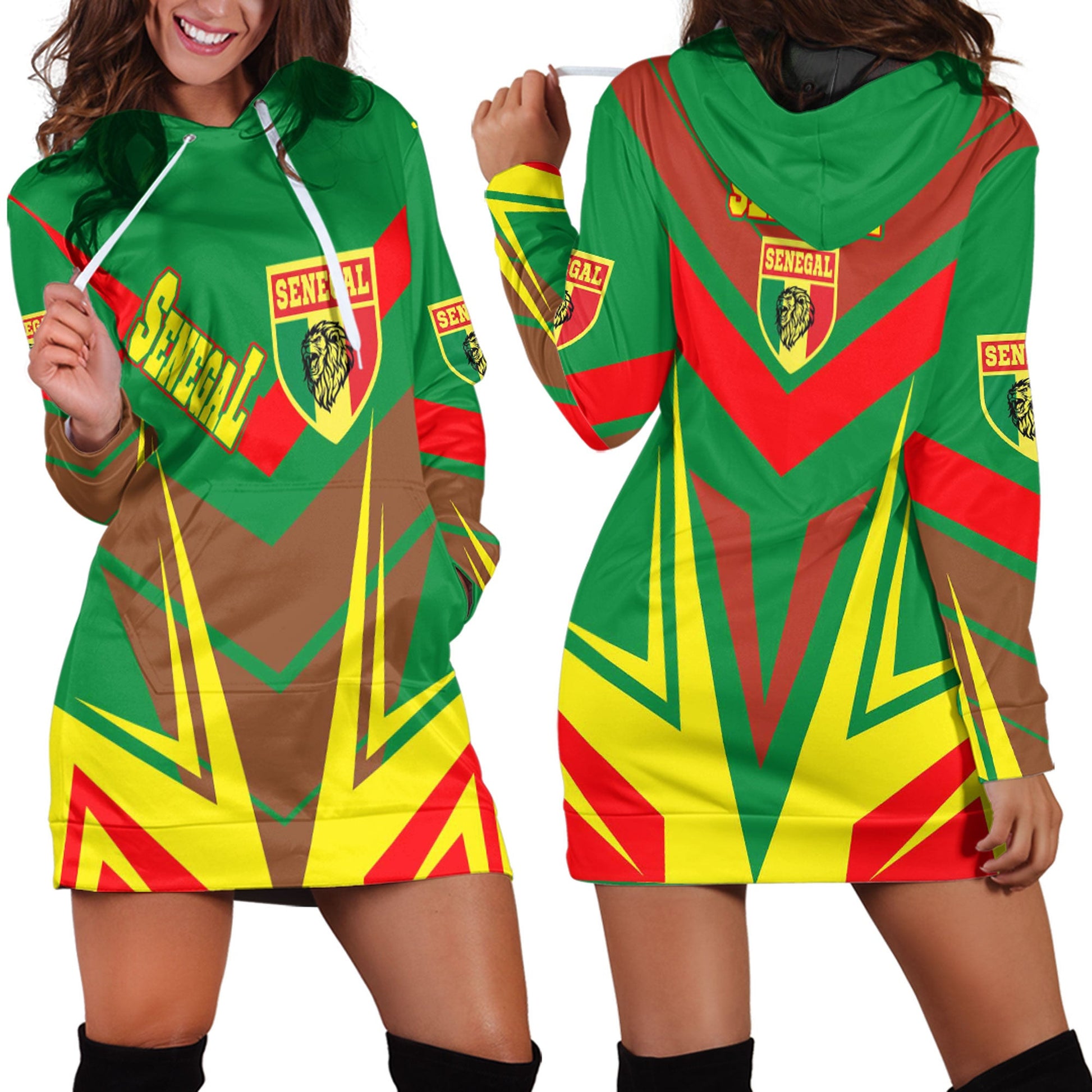 Clothing Senegal Sporty Style Hoodie Dress