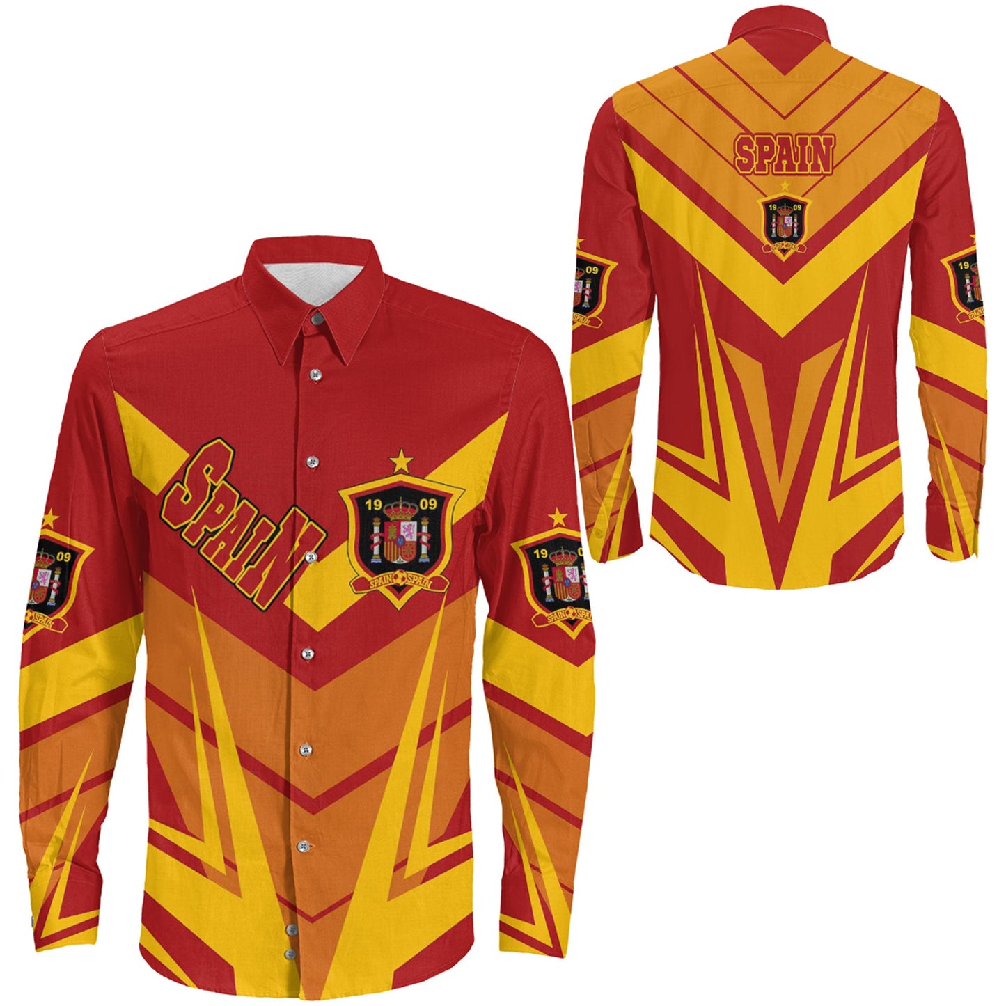 Clothing Spain Sporty Style Long Sleeve Button Shirt
