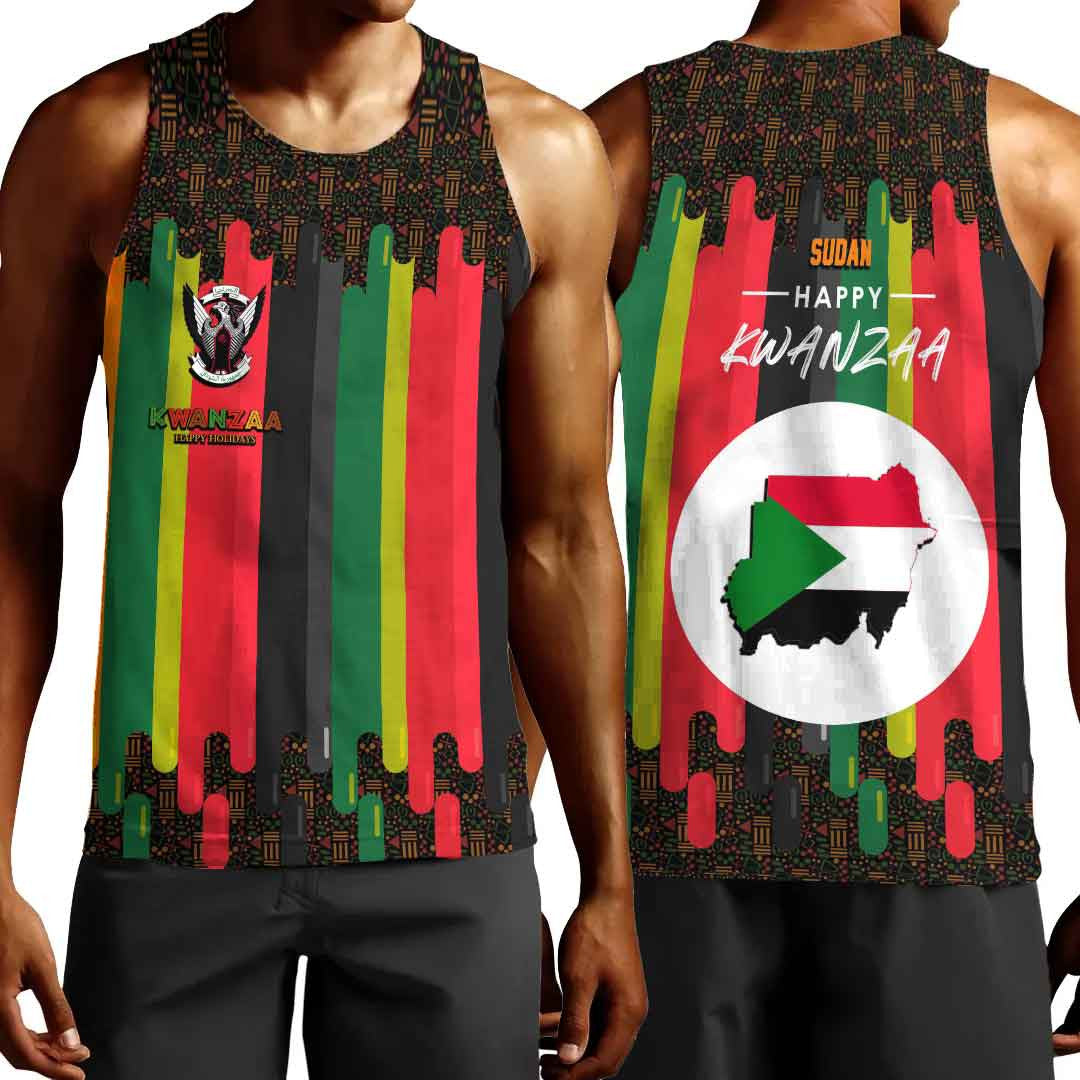 Clothing Sudan Happy Kwanzaa Men's Tank Top