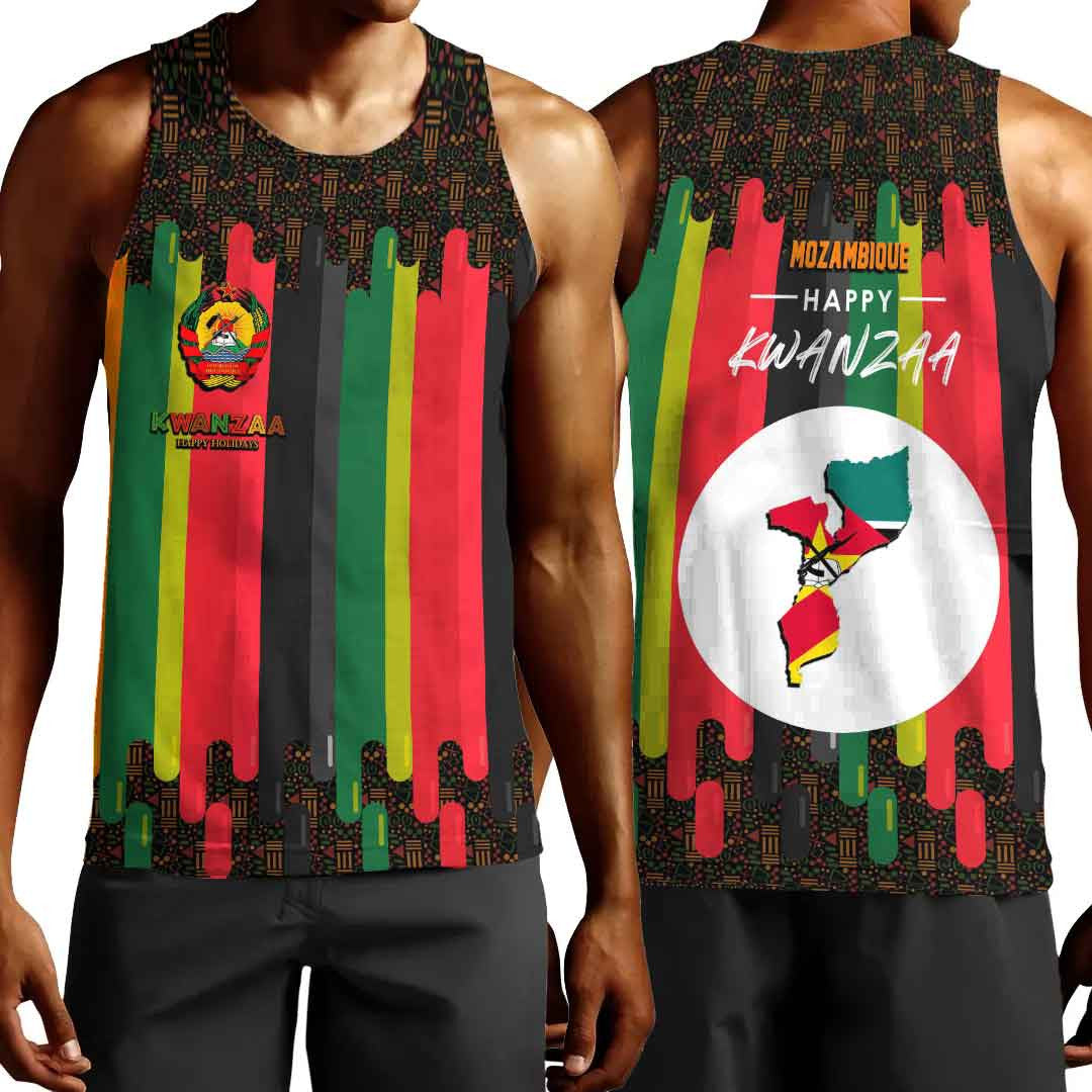 Clothing Mozambique Happy Kwanzaa Men's Tank Top