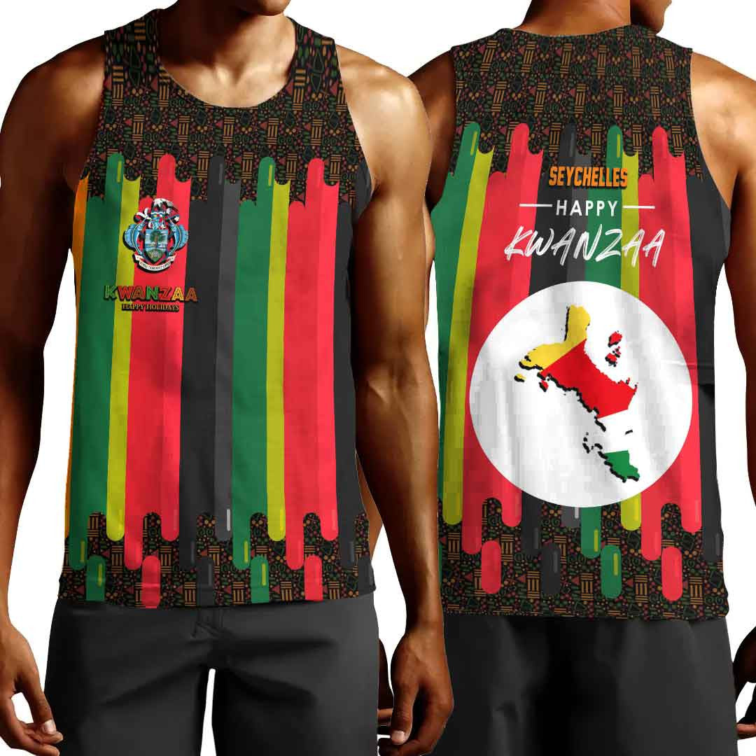 Clothing Seychelles Happy Kwanzaa Men's Tank Top