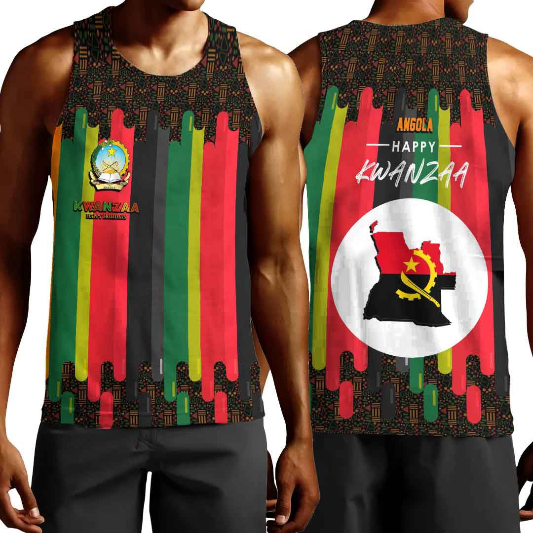 Clothing Angola Happy Kwanzaa Men's Tank Top