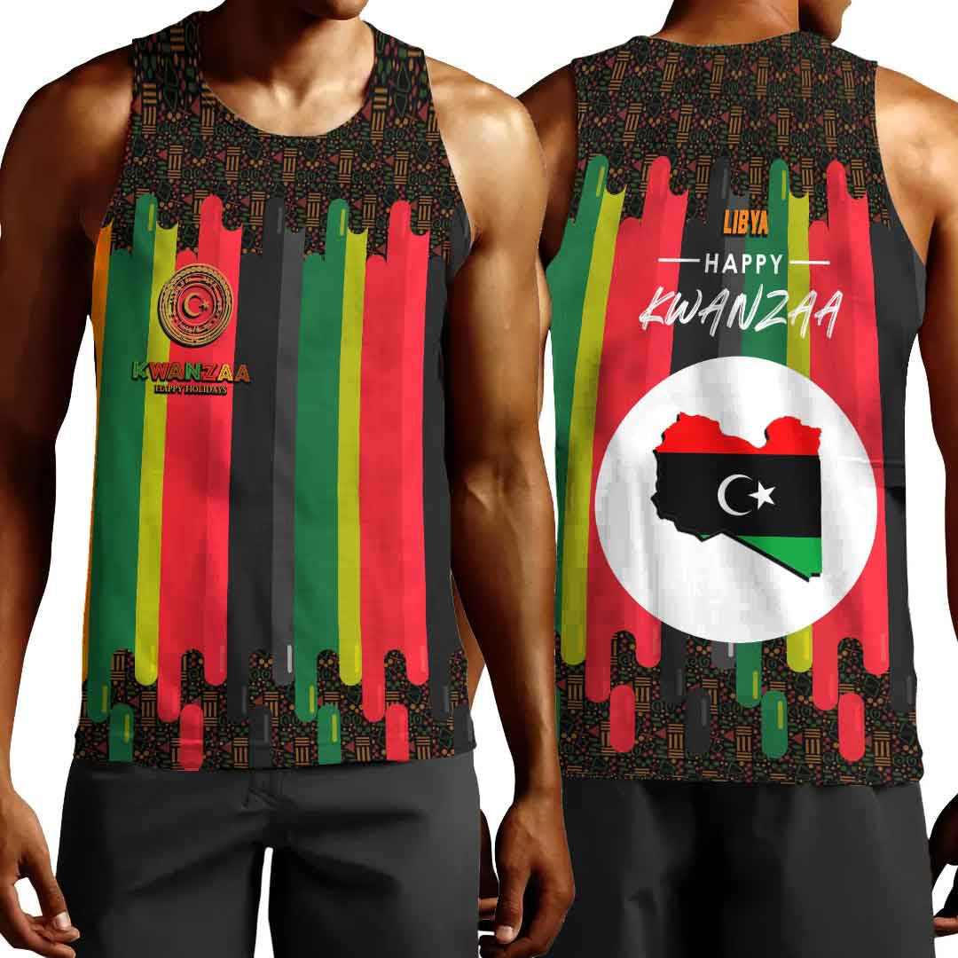 Clothing Libya Happy Kwanzaa Men's Tank Top